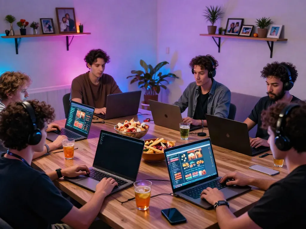 Engaged players enjoying online gambling experiences on non gamstop sites.