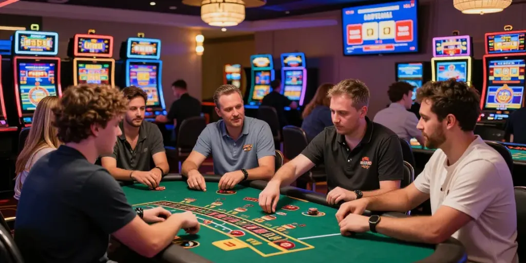 Engaged players enjoying gaming at non Gamstop sites casino