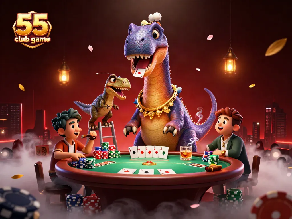 Engage with the thrilling 55 club game featuring dynamic casino elements in an ultra-detailed 3D scene.
