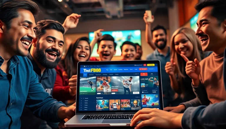 Engaging players enjoying a thrilling FB88 online sports betting experience with dynamic displays.