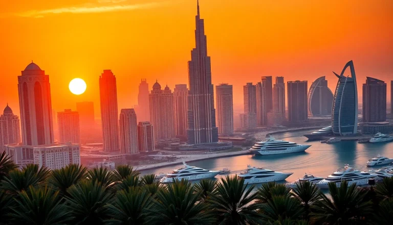 Experience the stunning skyline of Dubai, a key destination for travel to Dubai adventures.