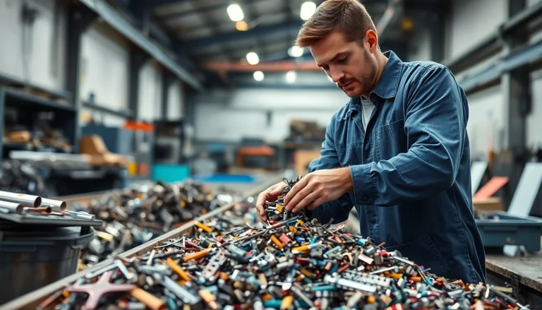 Efficient Schrottabholung Wuppertal service picking up scrap metal from a residential area.