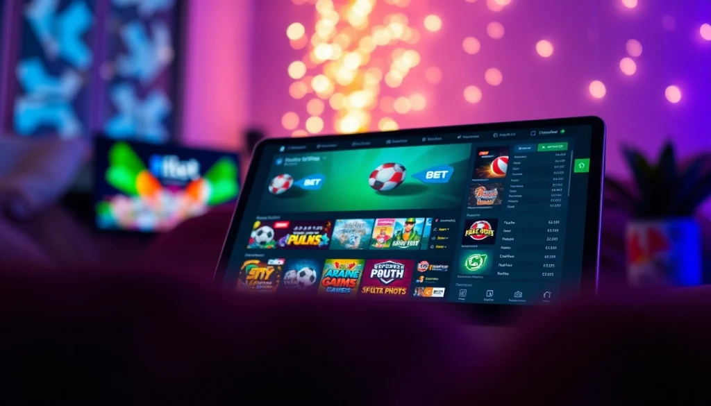 Experience 8Kbet's dynamic online betting interface showcasing a variety of games and user-friendly design.