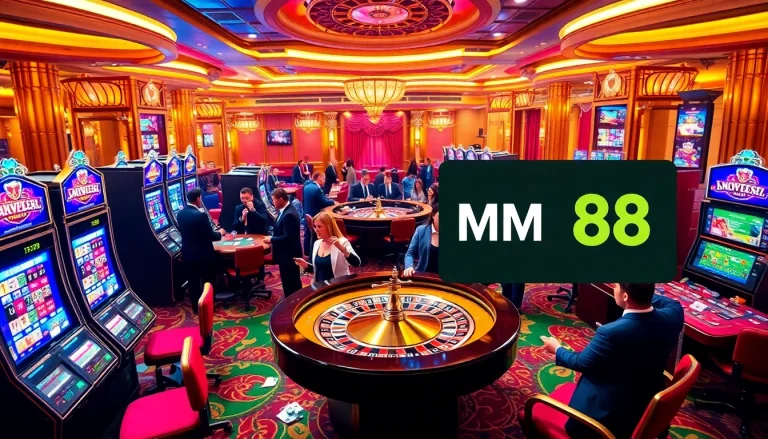 Experience the thrill of online gaming at https://mm88.forex/ with vibrant slot machines and poker action.