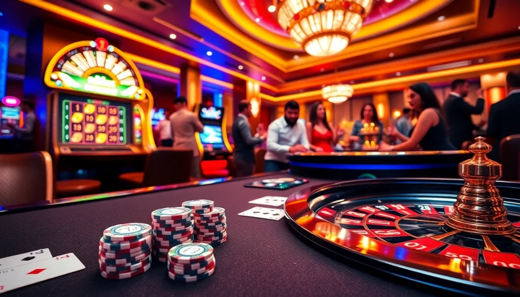 Experience thrilling gameplay at ta88.com with vibrant casino tables and luxurious betting options.
