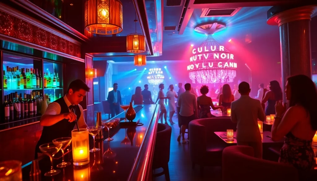 Experience the vibrant ambiance of a Night club sxm with stylish cocktails and entertainment at Club Noir.