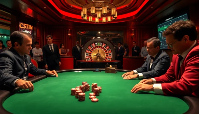 Experience the thrill of nhà cái usbet at a luxurious casino poker table filled with eager players and polished chips.