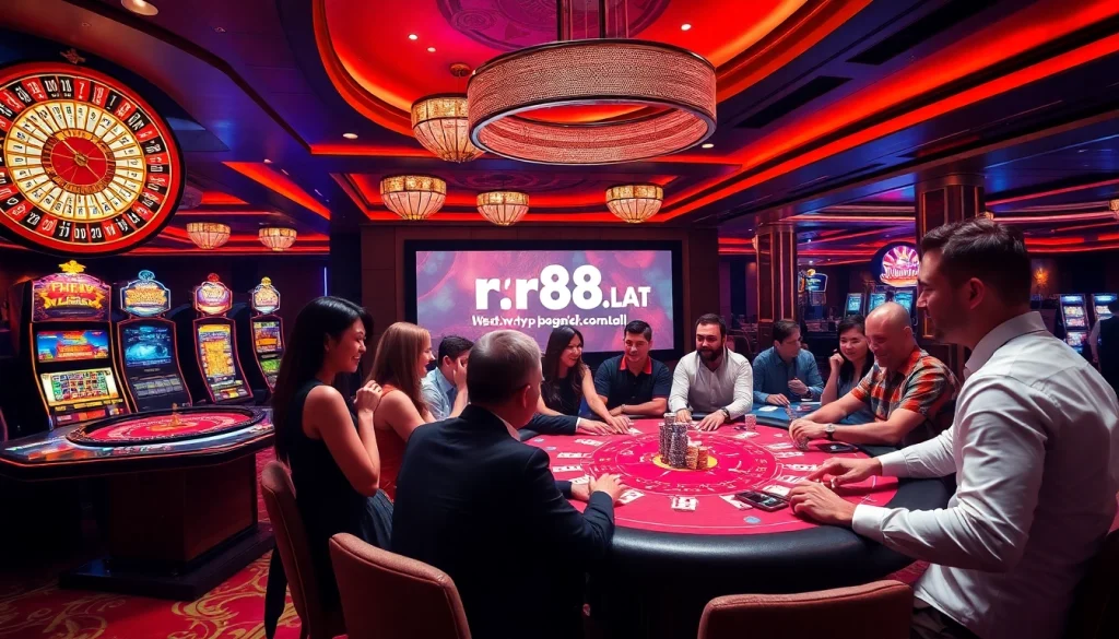 Experience thrilling casino games and winning moments at https://rr88.lat/ with a vibrant atmosphere.