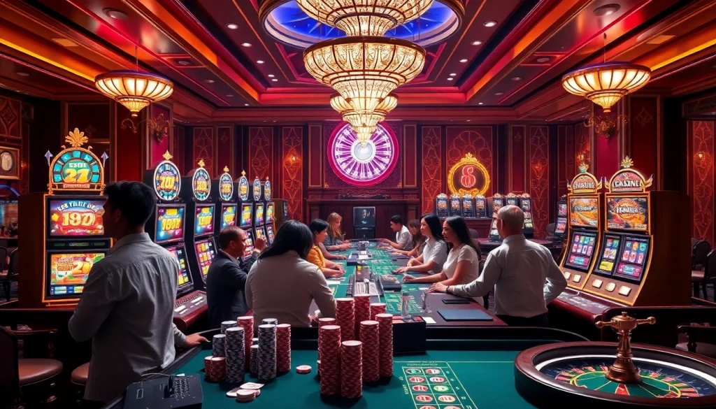 Experience thrilling gameplay at nhà cái usbet with vibrant slot machines and engaging casino action.