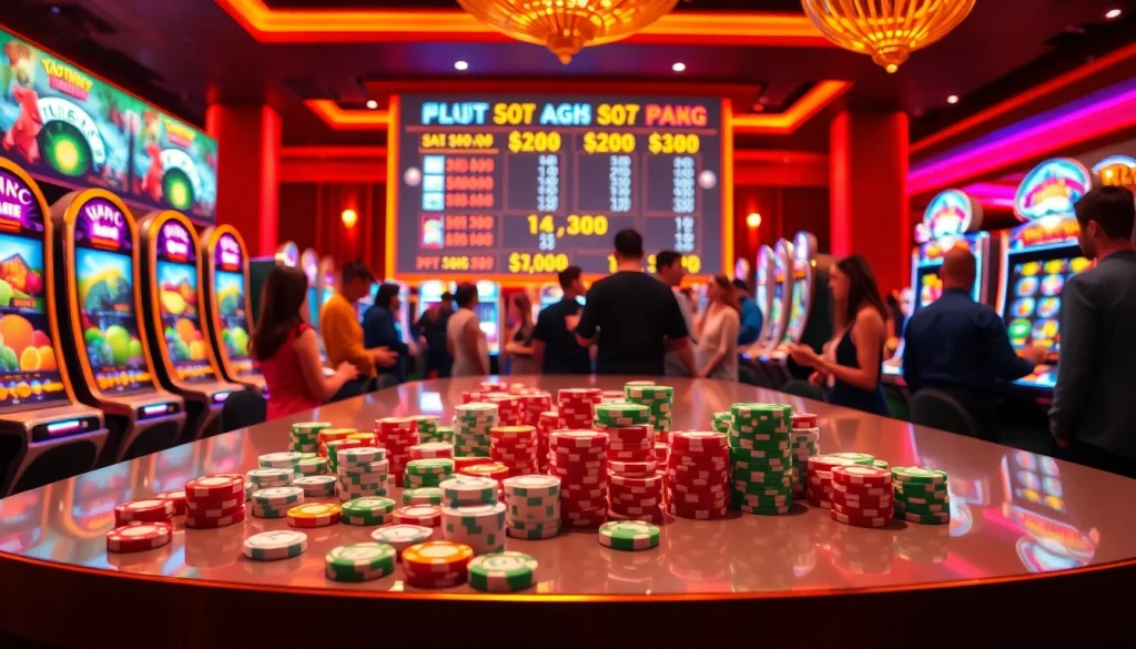 Engaged players at a luxurious casino slot community feature, showcasing excitement in 슬롯커뮤니티.