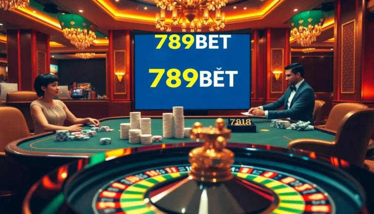 Players at a poker table marking the moment of 789BET đăng nhập with excitement and elegance.