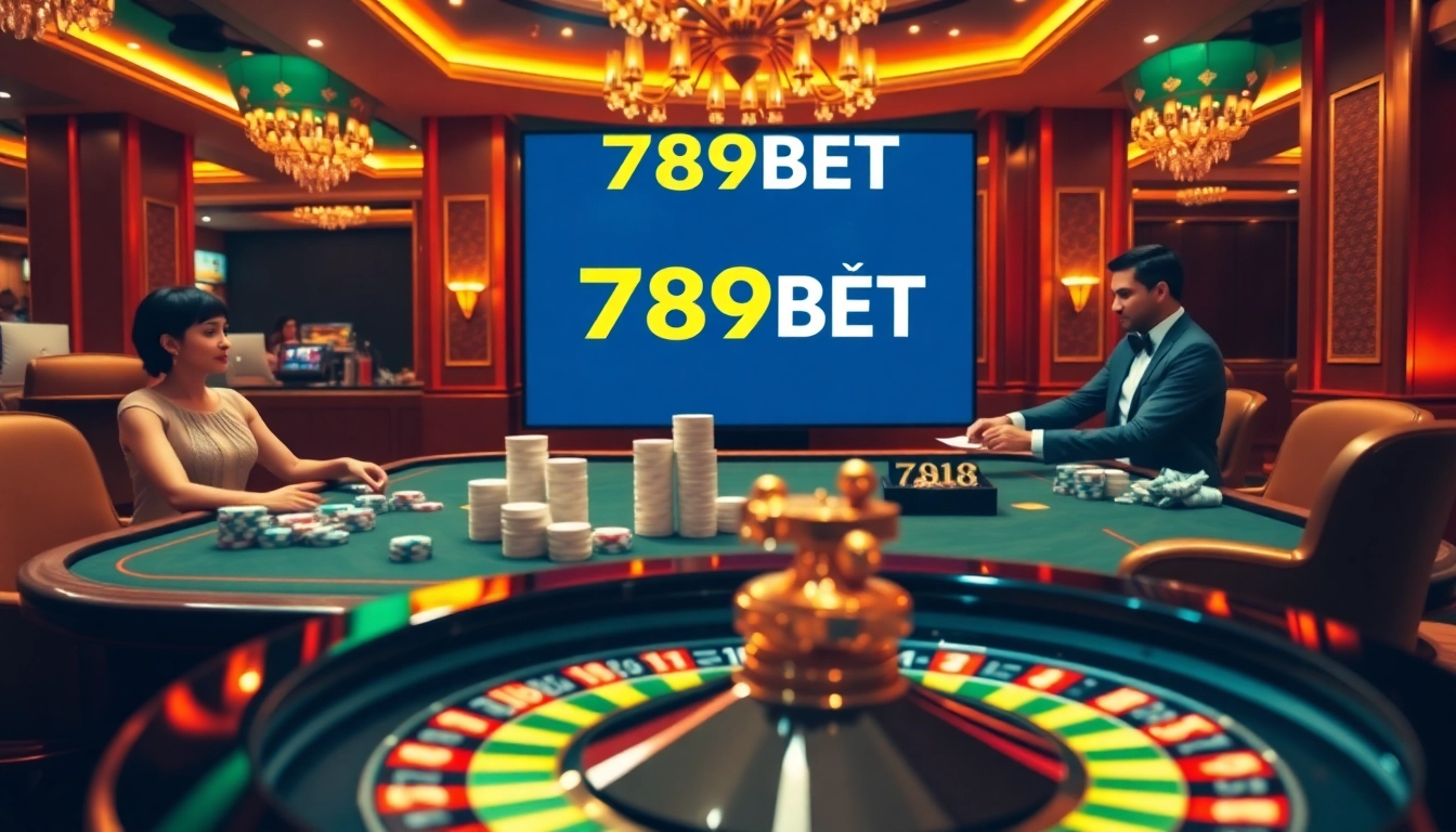 Players at a poker table marking the moment of 789BET đăng nhập with excitement and elegance.