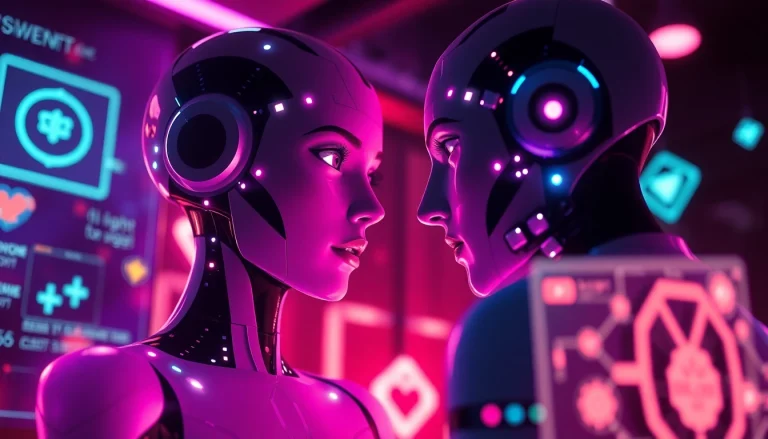 Engaging AI sex chat interface showcasing a digital character in intimate conversation.
