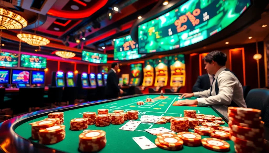 Experience the excitement of gambling on f168biz.com with vibrant gaming tables and engaging roulette wheels.