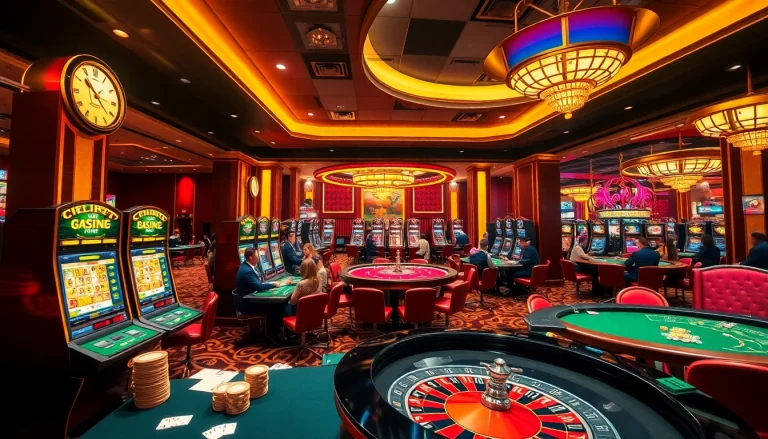 Experience the excitement of winning at RR88 with vibrant slot machines and sleek poker tables.