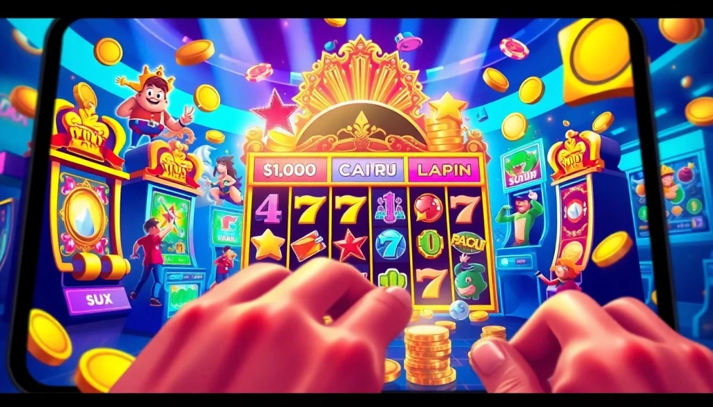 Exciting online gaming experience at hoki138 with vibrant slot game visuals.