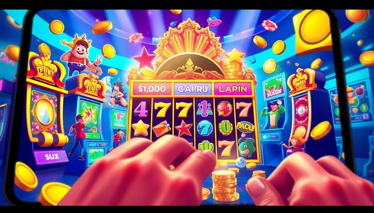 Exciting online gaming experience at hoki138 with vibrant slot game visuals.