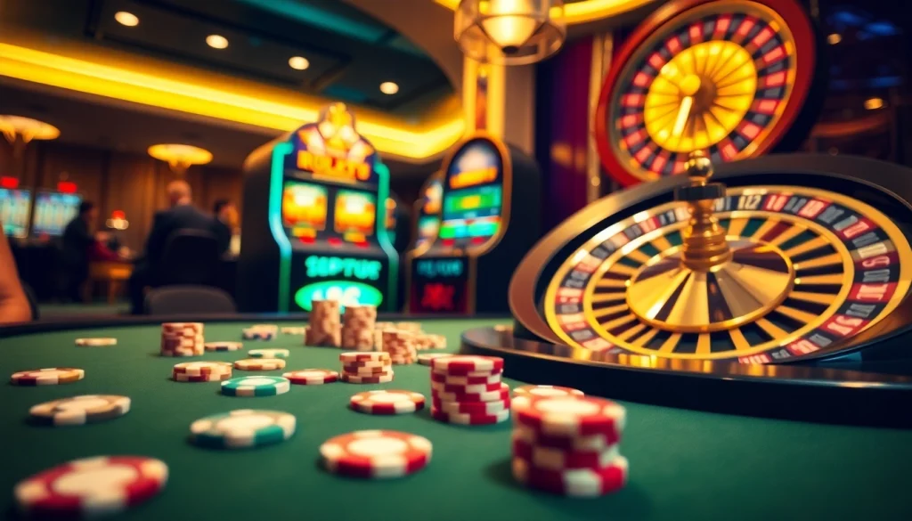 Players experiencing excitement at https://789winjj.com/ with vibrant casino games and tables.