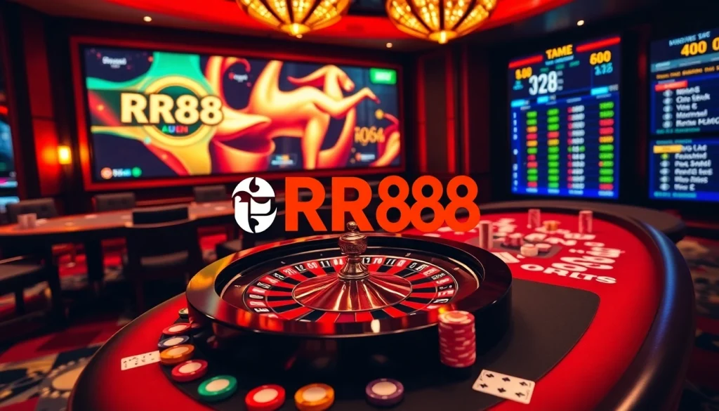 Betting on exciting games at RR88 Auction with luxurious casino elements.