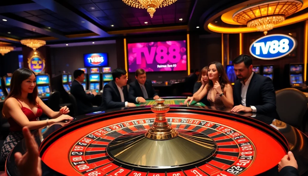 Experience the thrill of winning at TV88 with professional casino games and vibrant atmosphere.