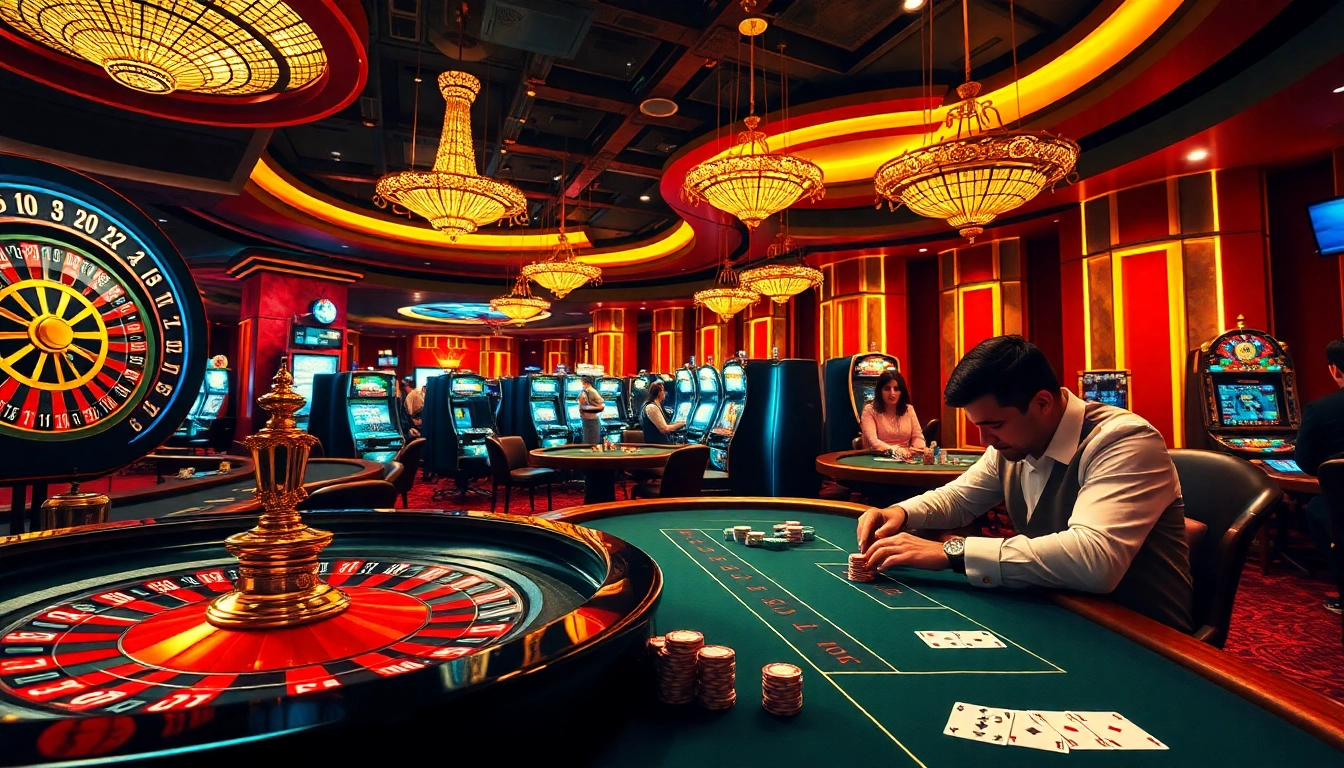 Exciting casino moment with players focused on winnings at a poker table, featuring xo88t3 strategies.