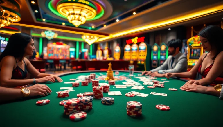 Experience high-stakes action at vt88's luxurious casino tables filled with excitement and winning potential.