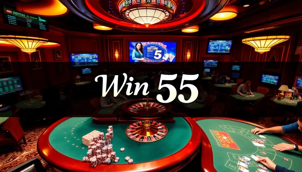 Experience the thrill of gambling at luxurious tables with exciting games like win 55 roulette.