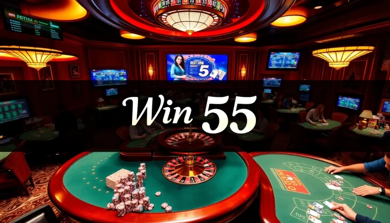 Experience the thrill of gambling at luxurious tables with exciting games like win 55 roulette.