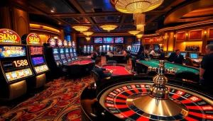 Experience high-stakes excitement at https://kk55.host/ with luxurious casino visuals, poker tables, and spinning roulette.