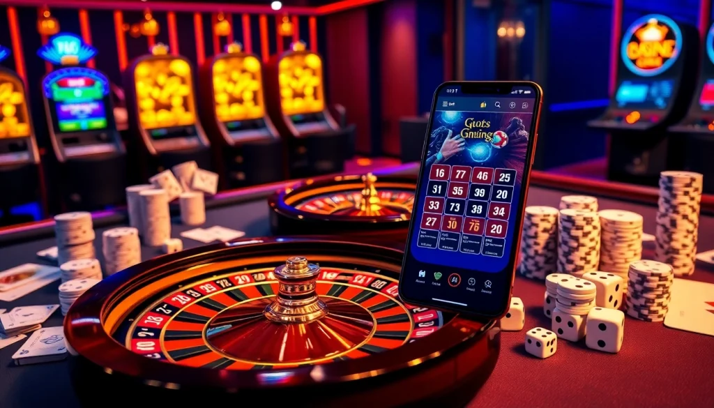 Experience the thrill of gambling at rr88 com with a vibrant casino scene filled with roulette, cards, and poker chips.