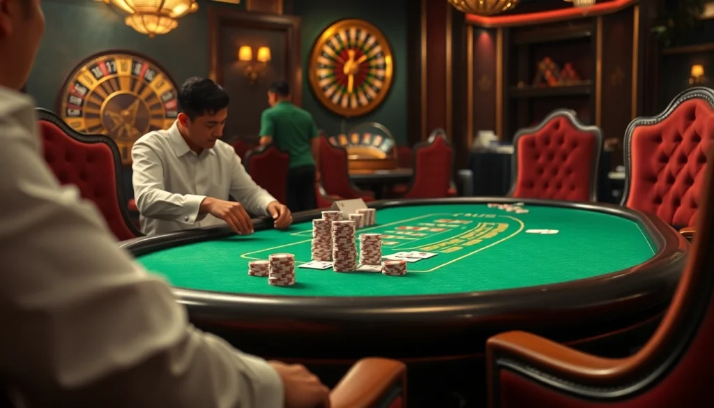 Experience the thrill of kèo nhà cái at a luxurious poker table filled with competitive players.