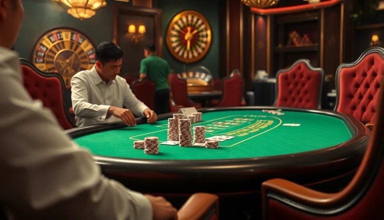 Experience the thrill of kèo nhà cái at a luxurious poker table filled with competitive players.