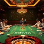 Experience exciting gameplay at 58win with players enjoying table games and vibrant poker chips.