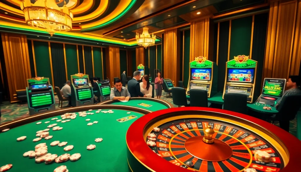 Experience the thrill of FLY88 casino gaming with excitement and lavish poker tables.