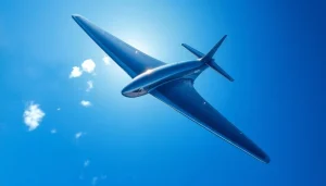 Experience NK88 in flight, showcasing modern aviation and advanced technology against a bright sky.