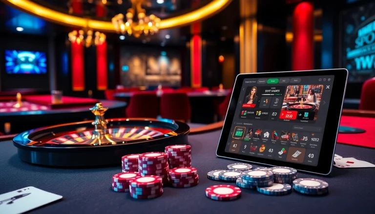Players enjoying a thrilling game at https://s8glx.com, featuring roulette and high-stakes poker chips.