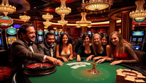 Experience exhilarating gameplay at https://s8mode.com/ with vibrant casino tables and engaged players.