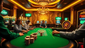 Experience excitement with UU88 at an elegant casino poker table adorned with vibrant chips.