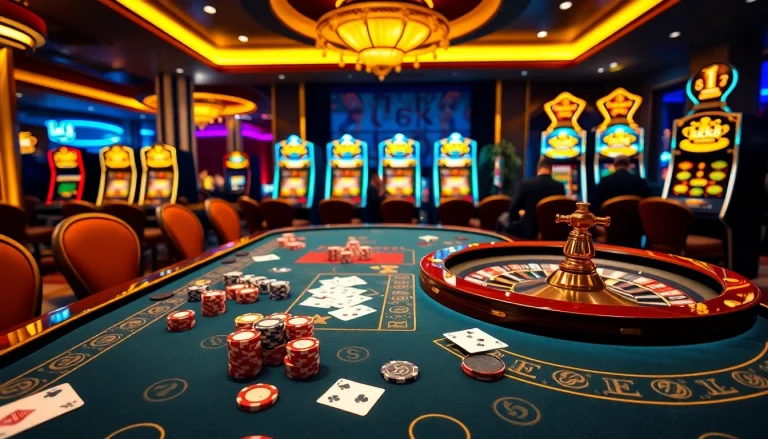 Experience the excitement of Luck8 at a luxurious casino table with vibrant chips and elegant cards.