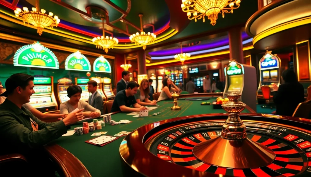 Experience the thrill of Go99 gambling with colorful poker chips on a vibrant casino table.