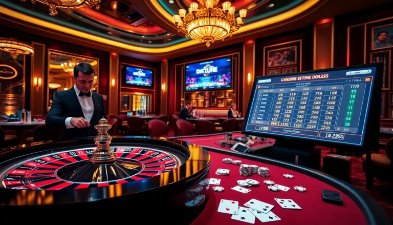 Experience the thrill of gambling at https://jun88pl.com/ with exciting casino tables and vibrant roulette wheels.
