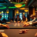 A group of enthusiastic players enjoying a thrilling game at 789club casino table, engaged in gambling excitement.