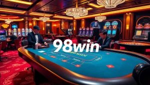 Experience the excitement of 98win with lively casino games and professional dealers.