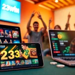 Interactive online gambling experience showcasing 23WIN's diverse games and user-friendly interface.