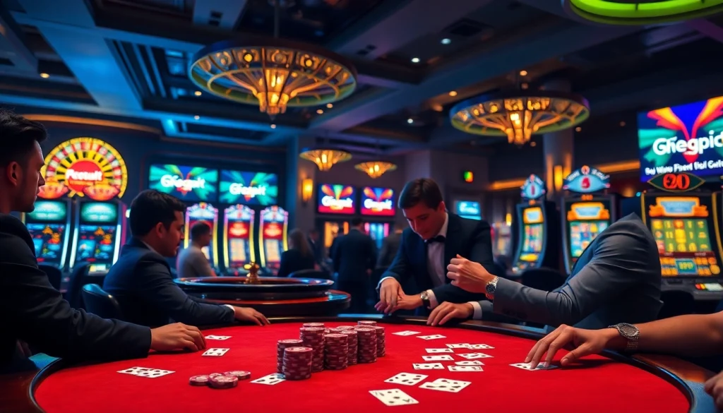 Experience the excitement of gambling at https://go8f.com/ with a luxurious poker scene.
