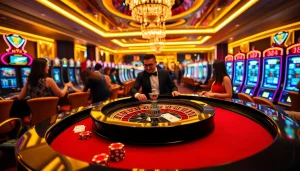 Players enjoying a thrilling roulette game at rr 88 casino, showcasing excitement and luxury.