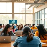 Nisantasi University apply scene with international students collaborating in a modern classroom setting.