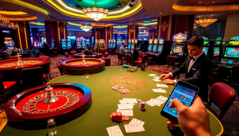 Engage in exciting gambling activities at http://fabet0.com/ with vibrant casino elements like tables and slot machines.