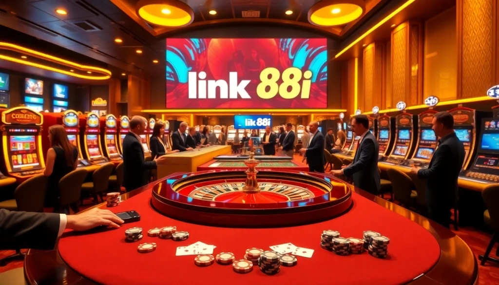 Experience luxury gaming at link 88i's premier casino with vibrant tables and thrilling action.