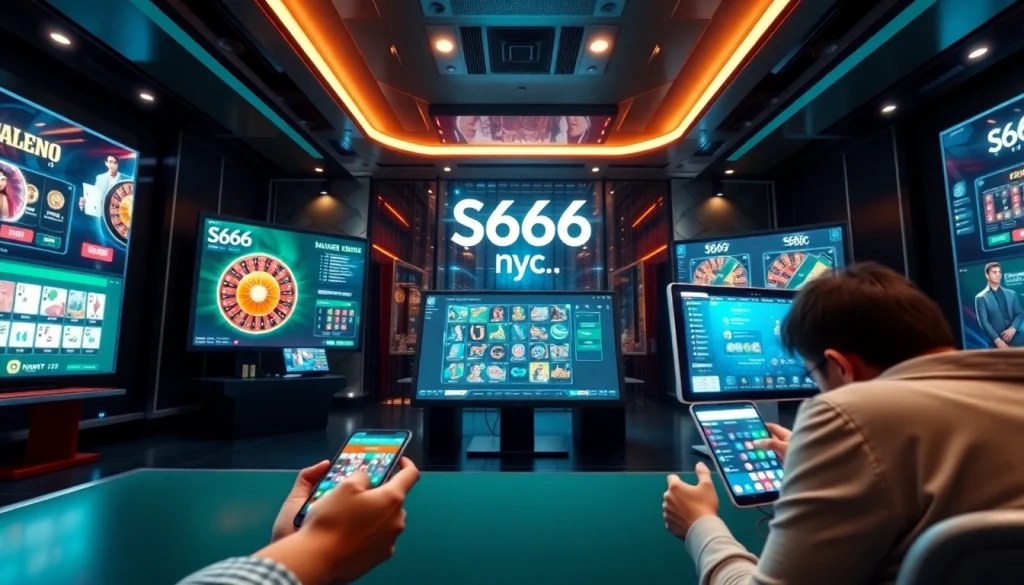 S666.nyc modern online casino interface with vibrant games and user engagement